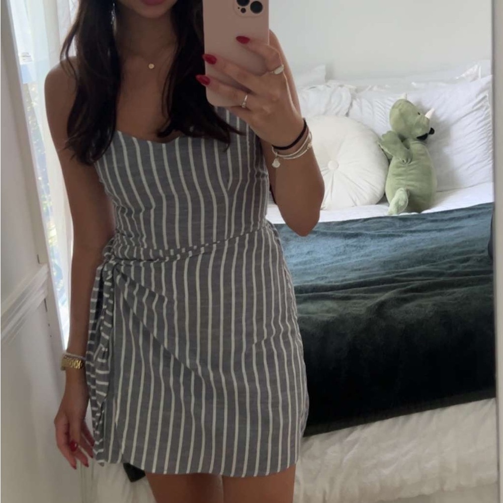 Blue striped Abercrombie dress